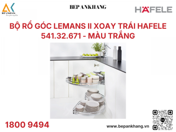 Phụ kiện tủ góc Xoay trái Hafele Rổ góc LeMans II 450/600-750 mm 541.32.671